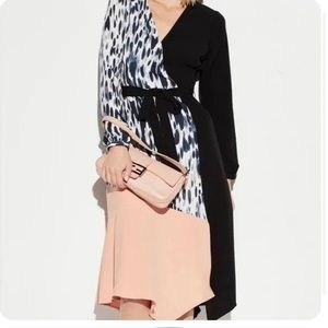 Anthropologie Hutch Rashida Watercolor Long Sleeve Wrap Dress Size Small.